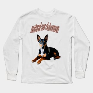 natural ear doberman Long Sleeve T-Shirt